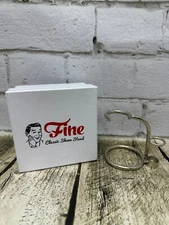Fine Classic Shave Stand Stainless Steel Holder for Shaving Brushes and Razors