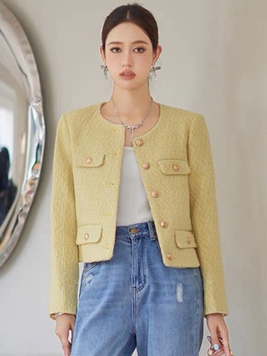 Autumn New Small Fragrance Short Plaid Coat main image 0