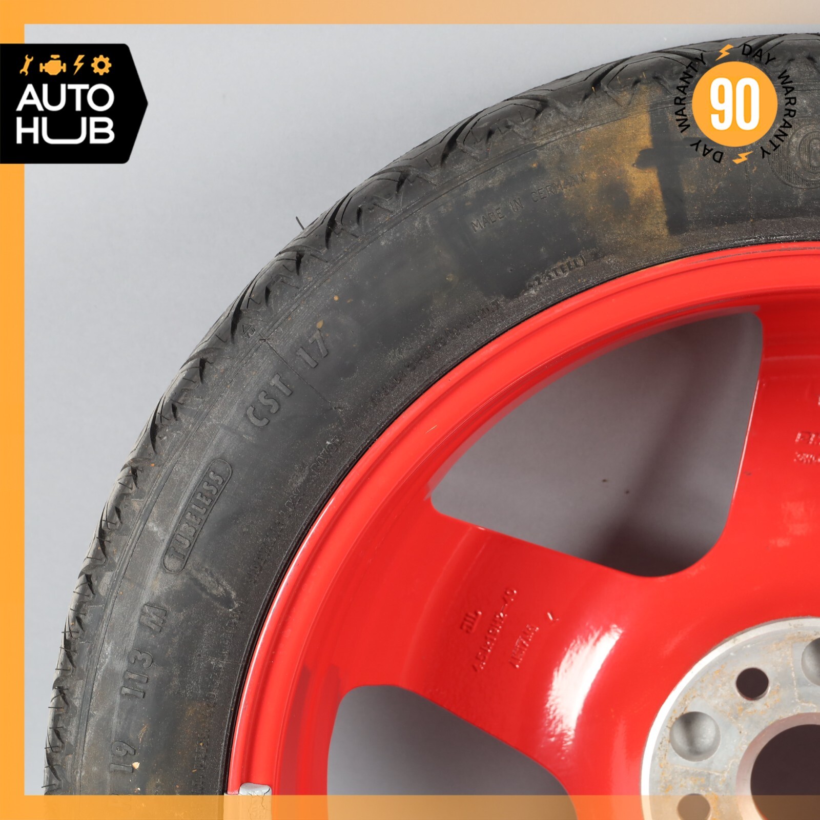 03-13 Bentley Continental GT GTC Emergency Spare Tire Wheel Donut Rim 19 19" OEM