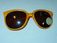 SUNGLASSES VINTAGE 1980's RETRO NEW WAVE SUMMER TIME GROOVE -Plastic Frame B-3