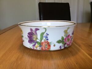 Vintage Gloria Fine Porcelain Bowl Bayreuth Handwork Bavaria Flowers Design Ebay