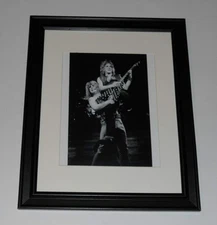 Large Framed Ozzy Osbourne Randy Rhoads 1981 on stage Black Sabbath 24" x 20"