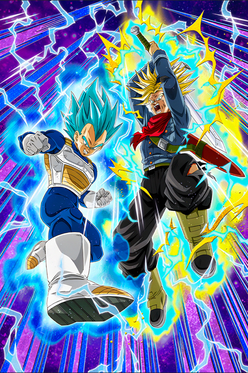 Dragon Ball Super Poster Goku and Vegeta SSJ Blue 18inx12 in Free Shipping