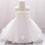 Baby Mädchen Taufkleid Aus Satin Mit Schleife – ärmelloses Prinzessinnenkleid (6 Monate-10 Jahre)