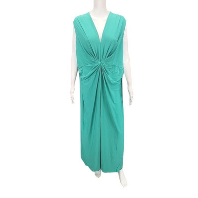 IMAN Global Chic Womens Trendy Elegant Weekend Maxi Dress 3X Plus Size Green