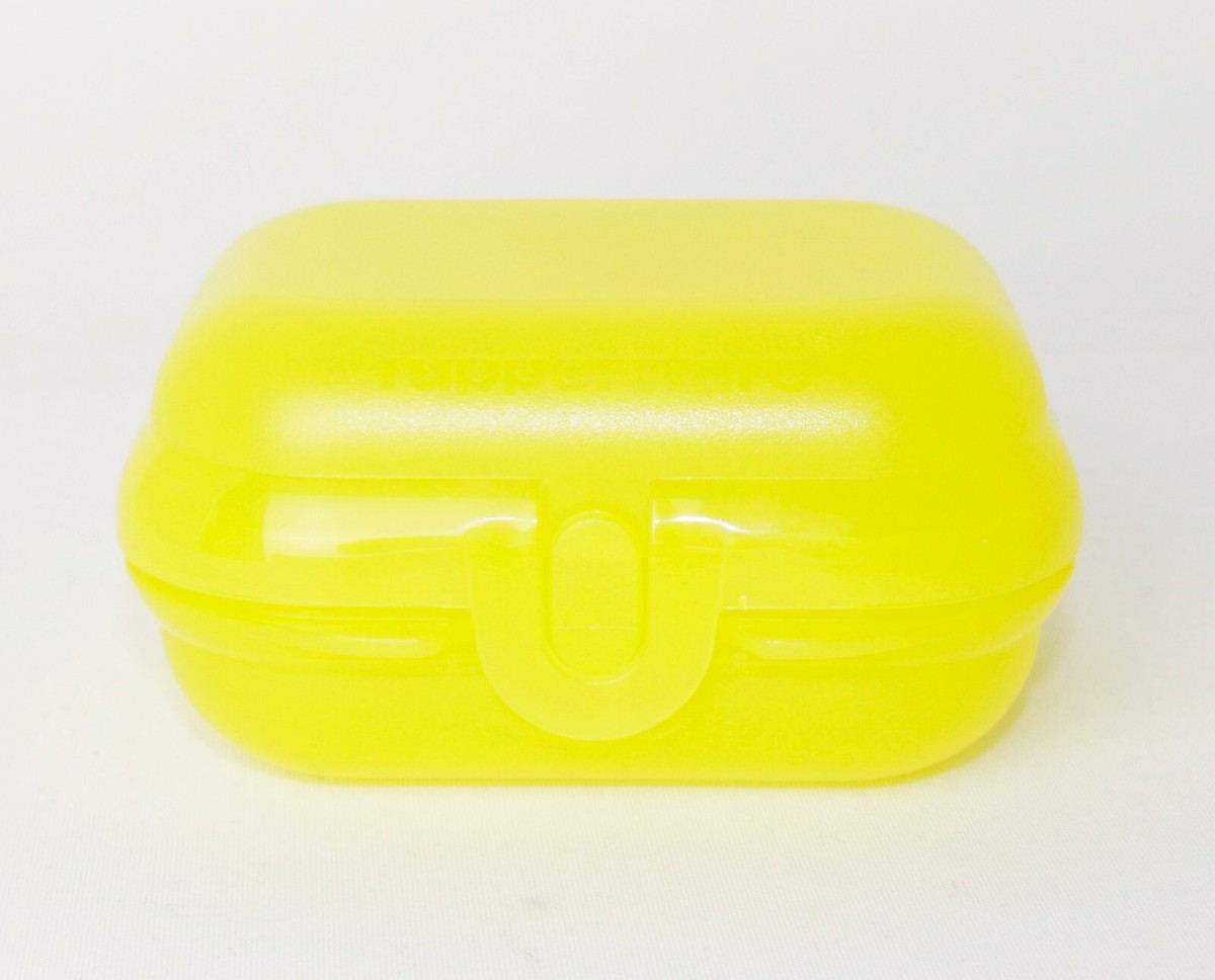 Tupperware Eco+ Mini Twin Gr.1 Brotdose Gelb Lunchbox Snackbox + Bonus