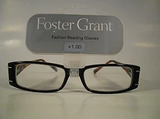 FOSTER GRANT WOMEN"S READING GLASSES GRACIE BROWN BOX 19-B