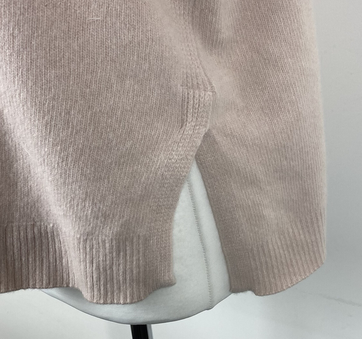 Reiss Cleo Oversized Baby Pink Jumper Roll Neck Cashmere Wool Blend