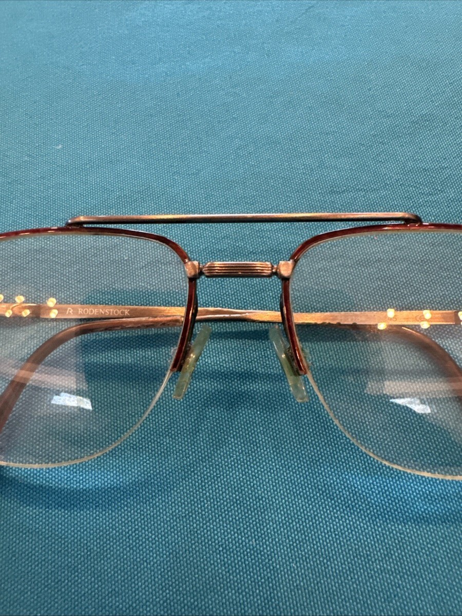 Rodenstock Eyeglasses R4184 Vintage Tortoise Frames Only Titanium