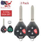 2 For 2010 2011 2012 2013 Toyota Corolla Keyless Remote Entry Key Fob GQ4-29T G