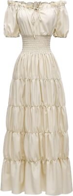 Renaissance Costume Women Medieval Chemise Pirate Peasant Dress Peasant Tops