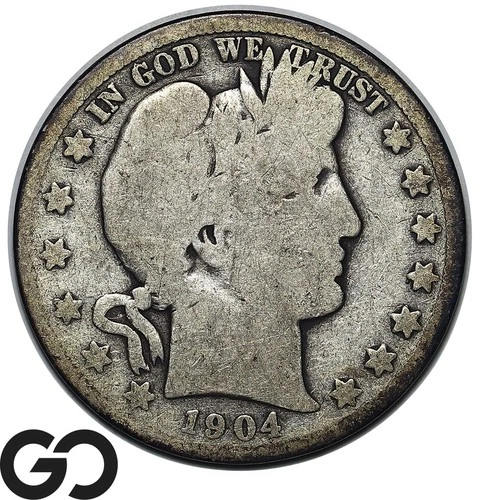 1904-S Barber Half Dollar