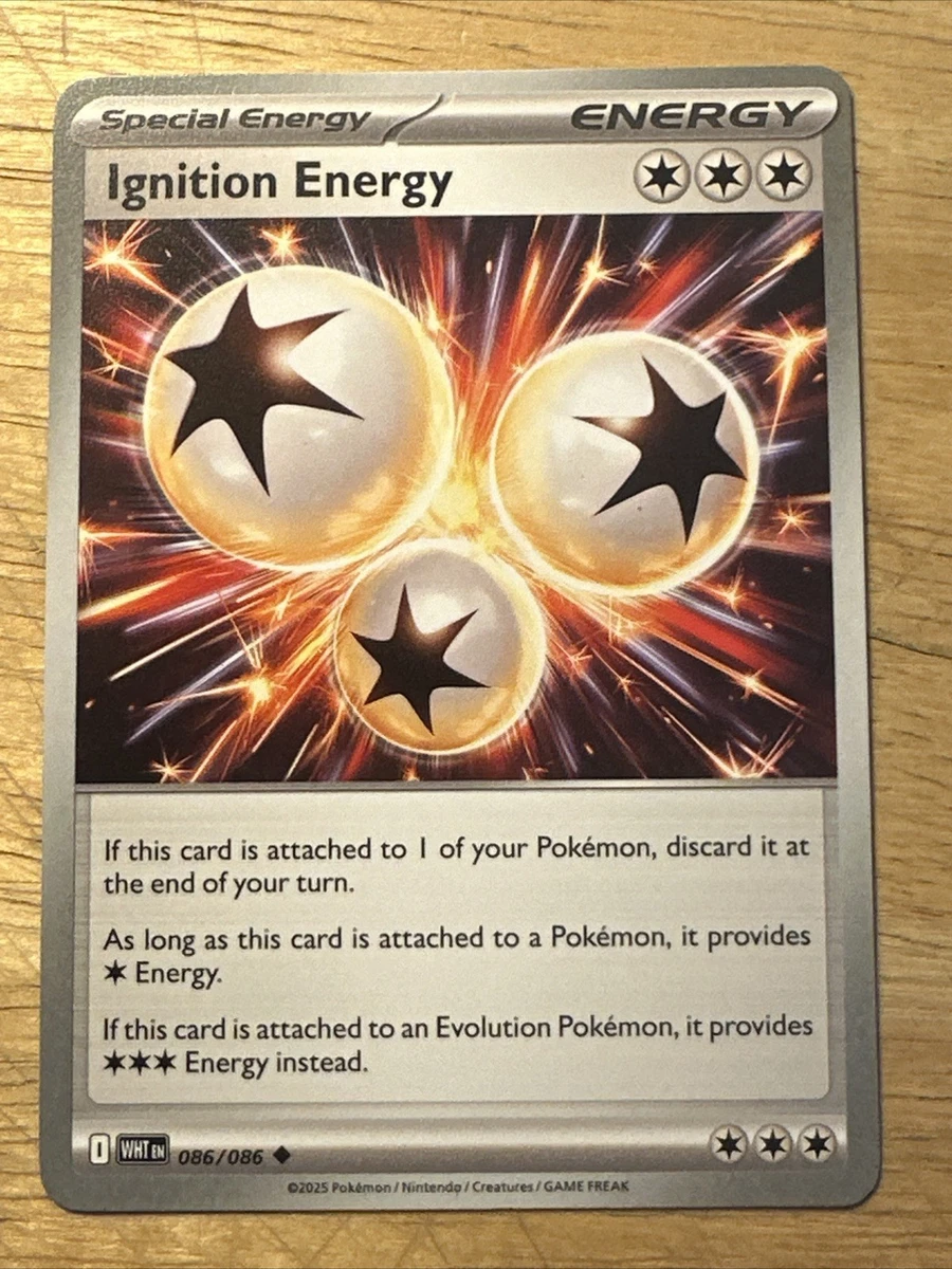 Ignition Energy 086/086 Non-Holo White Flare WHT NM/M Pokemon Card