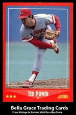 1988 Score Ted Power #242 Cincinnati Reds MLB Baseball 