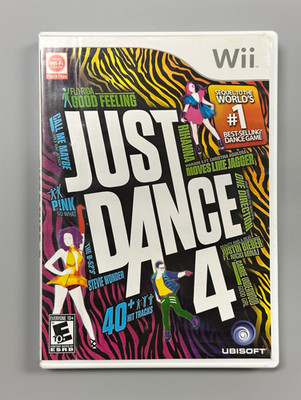 Just Dance 4 Wii   Case & Disc   Tested Working