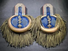 Pre WW1 WWI Imperial German Army Military Medical Shoulder Boards Epaulettes