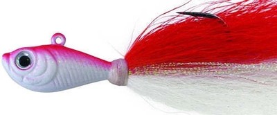 Spro Prime Bucktail Jig 1/4OZ IN RED & WHITE - SBTJRW-1/4OZ
