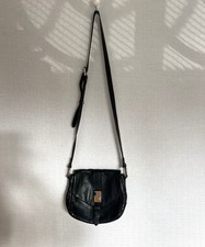 Designer Authentic RADLEY LONDON Black Leather Front Flap Shoulder Bag Handbag.