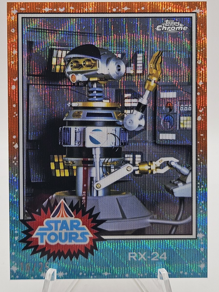 2025 Topps Disneyland 70th #77ST-5 RX-24 Star Tours Orange Chrome