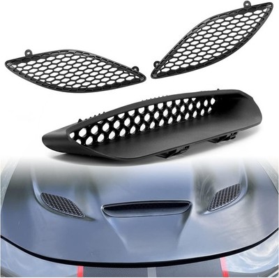 Hood Scoop Bezel Compatible With 2015-2020 Charger SRT Hellcat Grille Trim Black