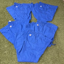 Lot of 5 Carhartt Scrub Pants Mens Size Medium M Regular 34x30 C54108 Blue Cargo