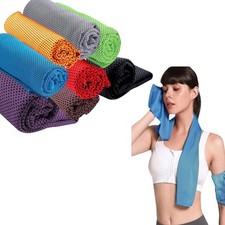 Kit 2 Asciugamano Fitness in Microfibra 80x35 cm Palestra Sport Colori Assortiti