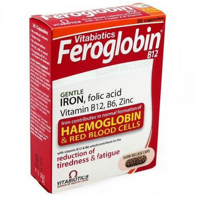 Feroglobin Vitabiotics Organic Vitamin And Mineral Capsules 30 Capsule