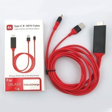 MHL USB-C Type C to HDMI USB A HD TV Cable Adapter For Samsung Phones Android US