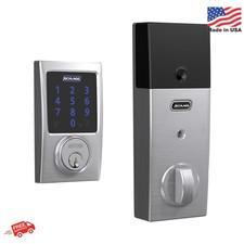 Schlage Connect Smart Deadbolt Lock with Touchscreen Keypad, Keyless Front Door