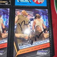 WWE Topps 2019  Se-34 Wyatt Family Signed By Erick Rowan And Bray Wyatt
