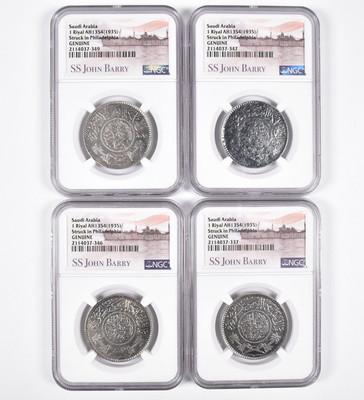 SS John Barry リヤル1935 NGC XF Details 沈没船 SS John Barry