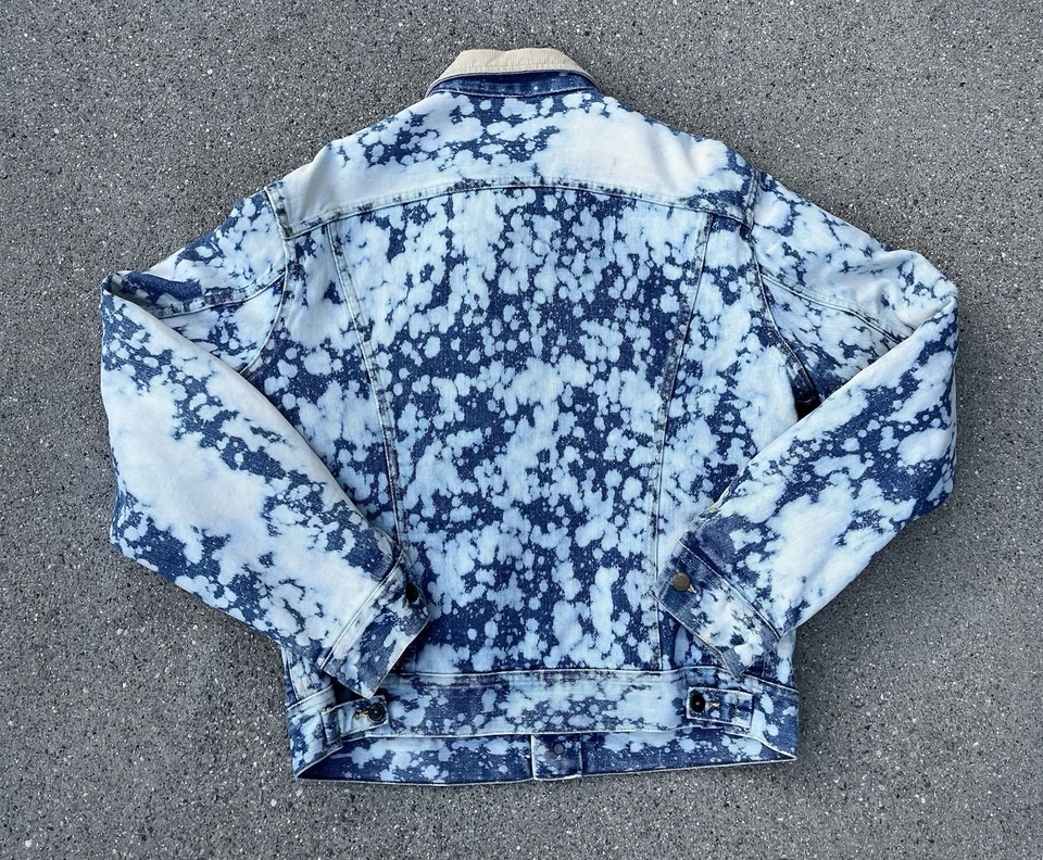 Chaqueta vaquera forrada con manta de lana Lee Storm Rider vintage años 80’s Trucker Foto 2 de 4