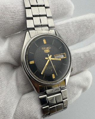 Vintage Seiko 5 Automatic Authentic Japan Made Men's Wrist Watch 21 Jewels