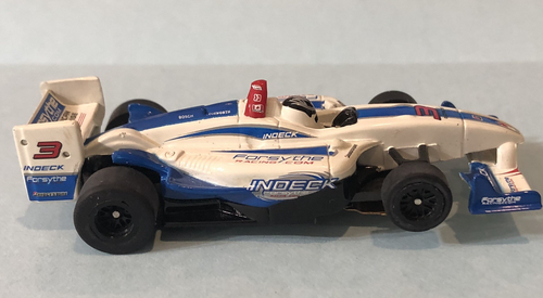 Voiture de course AFX TOMY Mega G slot car INDY F-1 F1 Forsythe Indeck #3 - échelle HO - Photo 1/12