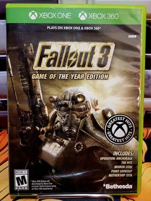 Fallout 3 - Game of the Year Edition (Microsoft Xbox One, 360, 2009) 