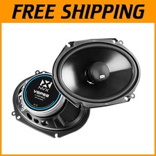 2-Way 6x8 Coaxial Speakers with Silk Dome Tweeters 