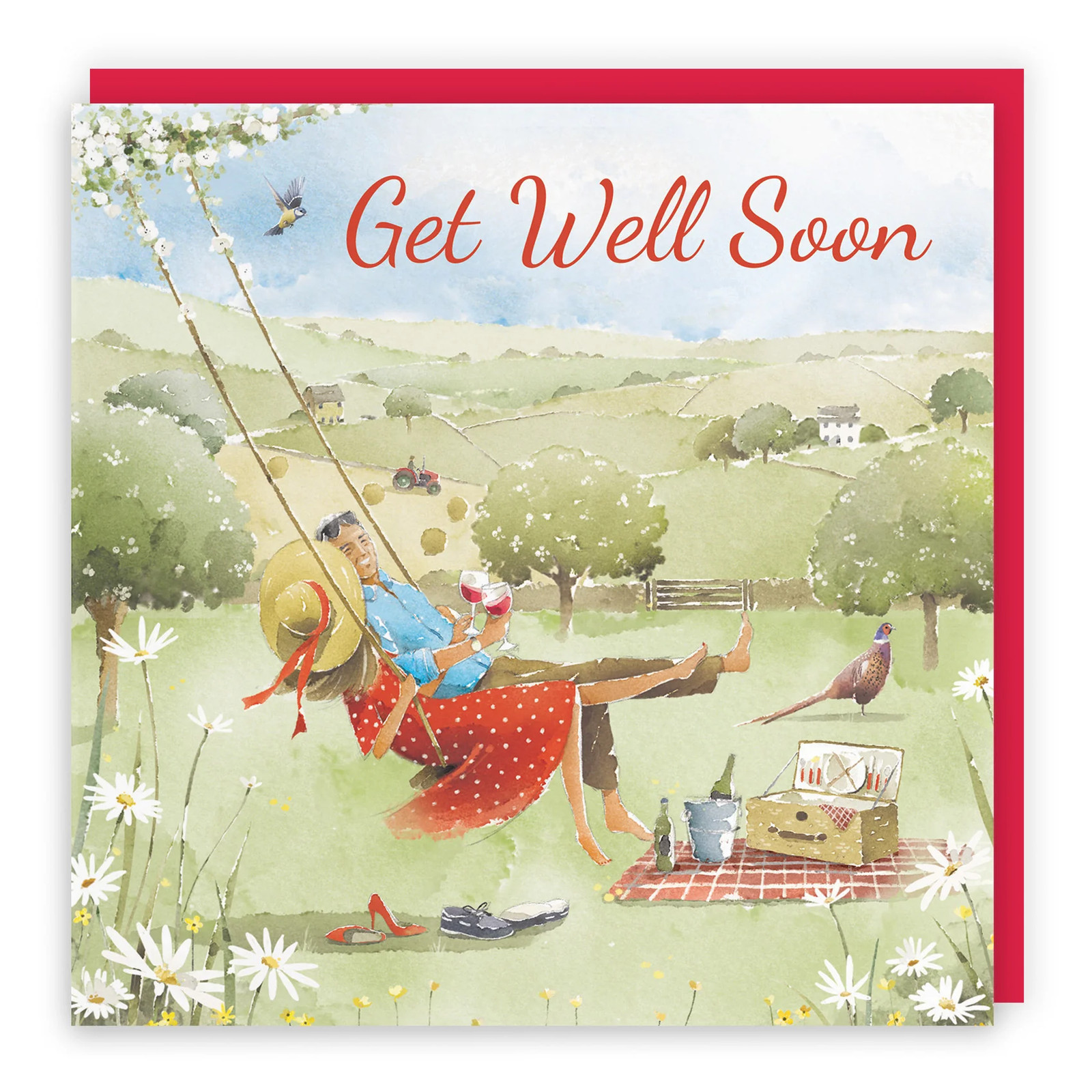 Get Well Card Meadow Picnic Milo's Gallery