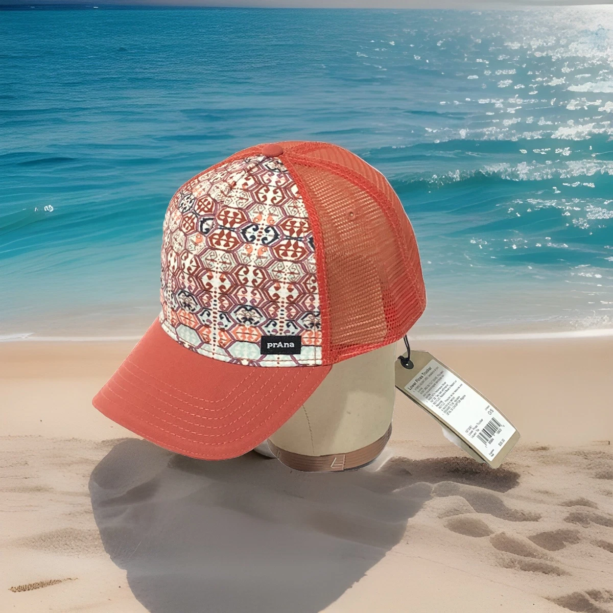 Chapeau Camionneur Prana Femme – Rose Camouflage – Ajustable – Randonnée Outdoor