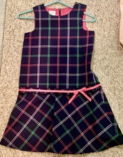 Girl's Talbots Plaid Wool Jumper, size 7, fully lined, worn with no stains