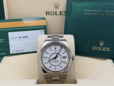 Rolex Sky Dweller 326934 42mm White Dial 18k Gold Stainless Steel Box Paper 2