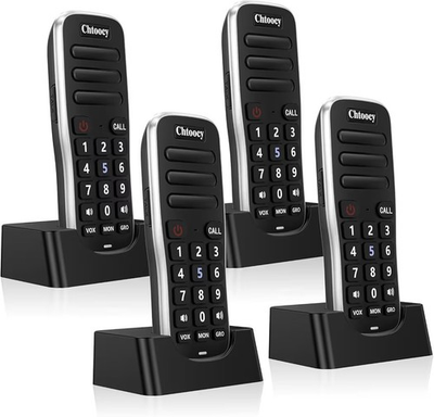 #ad #ad Chtoochy 4 Pack Intercoms Wireless for Home 1 Mile Long Range for House Office $87.50