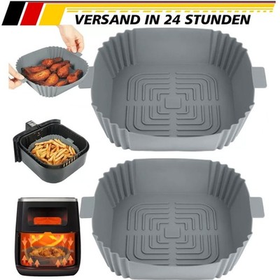 2Pcs Airfryer Zubehör Silikonform Für Heißluftfritteuse Silikoneinsatz Air Fryer