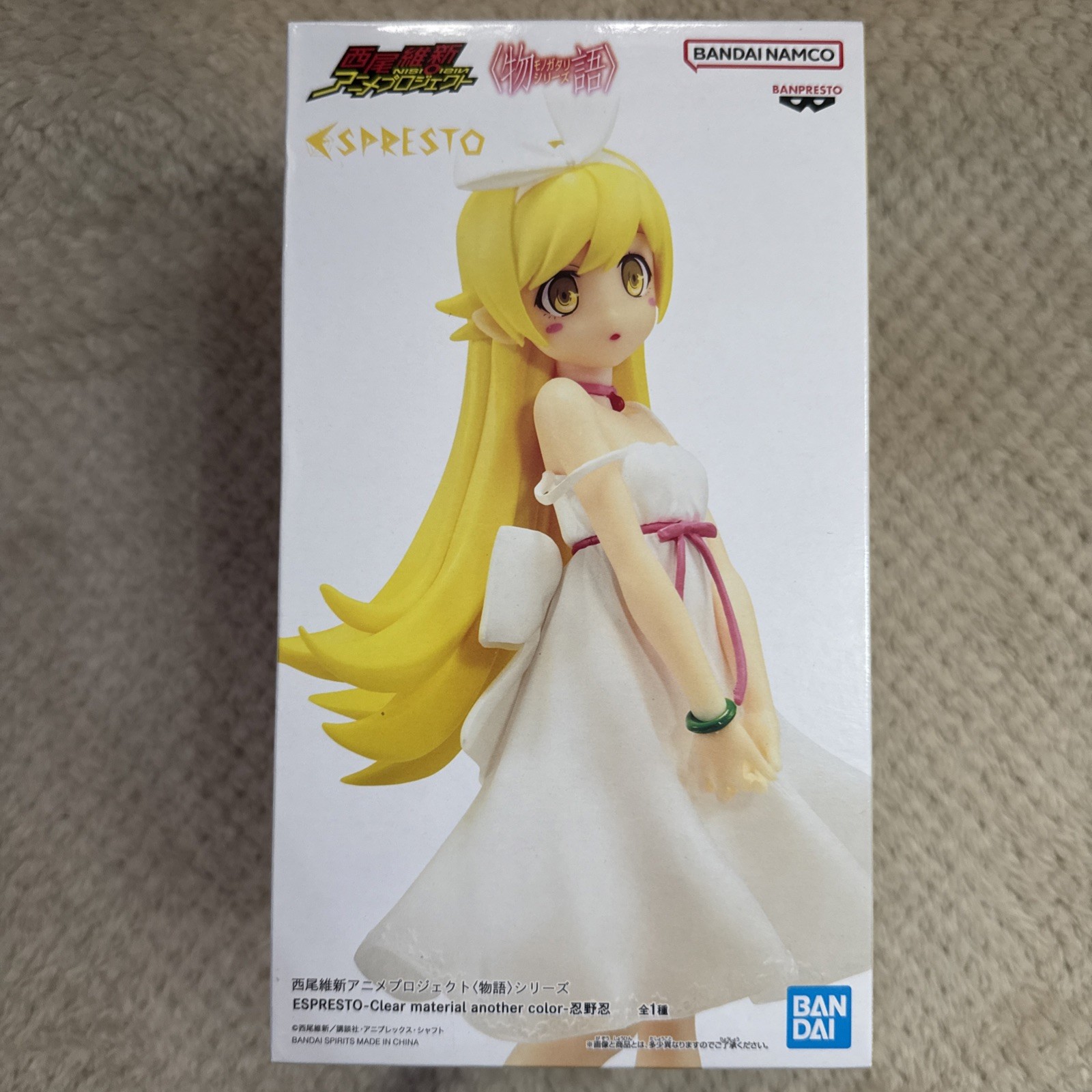 Monogatari Series ESPRESTO Shinobu Oshino Clear materials another color Figure