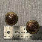 Two Tone Metal Clip-on Earrings Vintage — photo 5