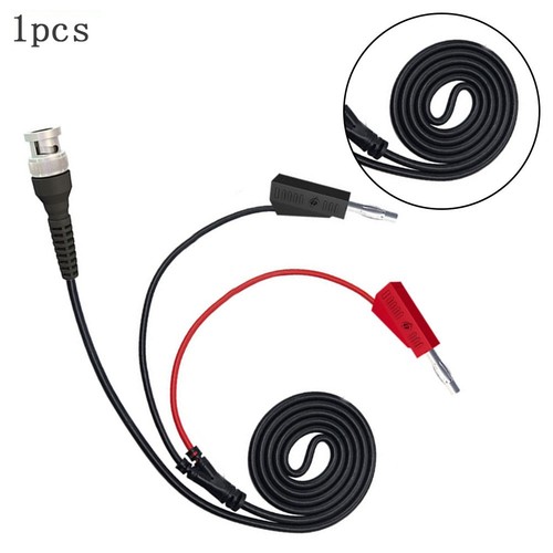 100cm BNC to Dual 4mm Stackable Banana Cable for Oscilloscope and Test Work - Picture 2 of 12