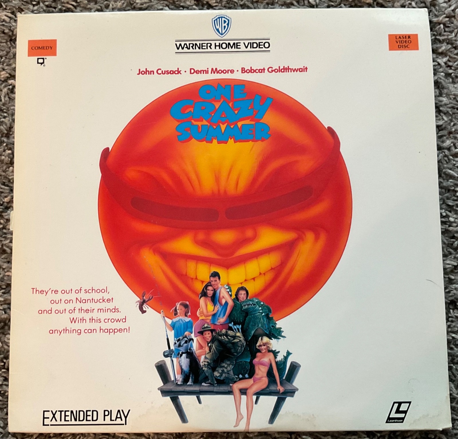 ONE CRAZY SUMMER = LASERDISC LD = 1987 WARNER HOME VIDIEO