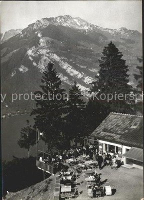 Filzbach Cafe Kerenzer Berghus Blick auf Walensee Alpenpanorama