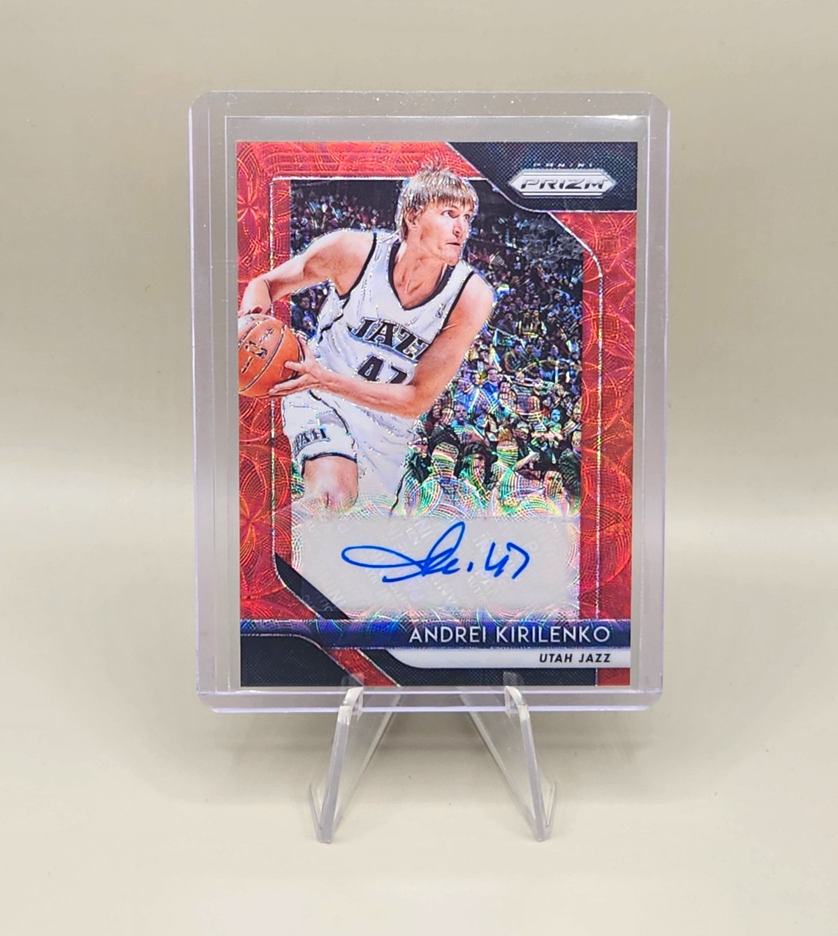 2018-19 Panini Prizm Signatures Andrei Kirilenko Auto Utah Jazz #S-AKL