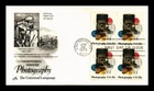 DR JIM STAMPS US COVER PHOTOGRAPHY FIRST DAY ISSUE BLOCK OF 4 ARTCRAFT