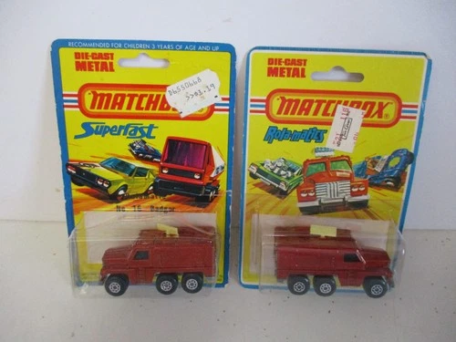 Matchbox Lesney Superfast 2X SF16 Badger- base casting versions, carded